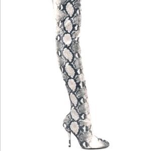 Stuart Weitzman Shiloh Roccia Python Over The Knee Boots NWT 9